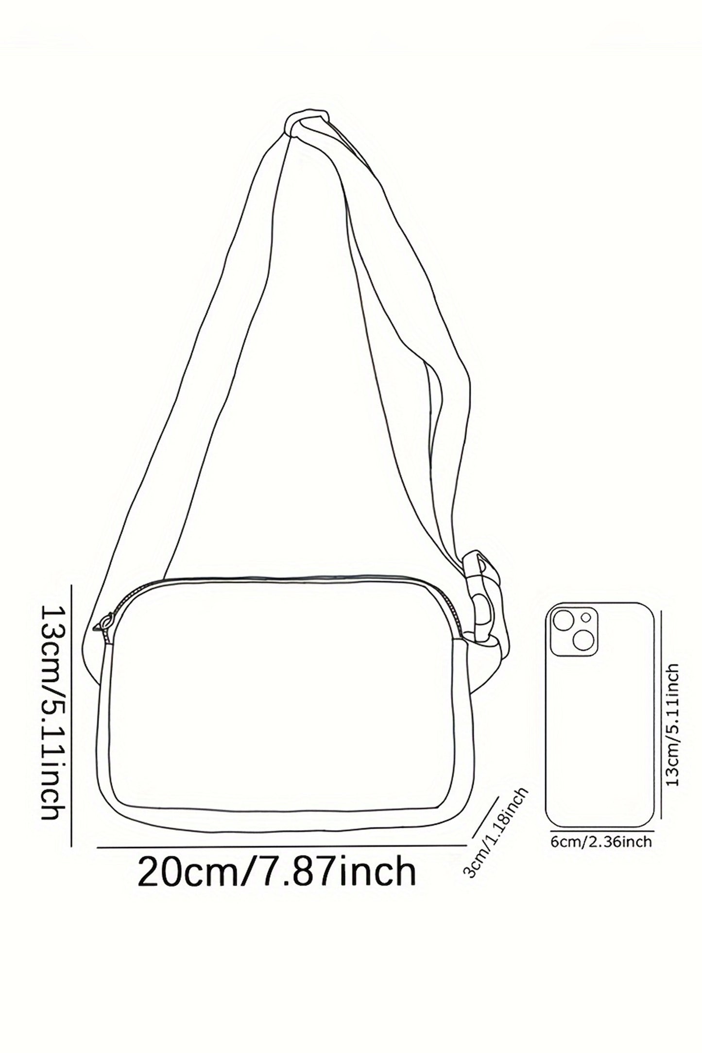 Dark Grey Leopard Heart Printed Canvas Crossbody Bag