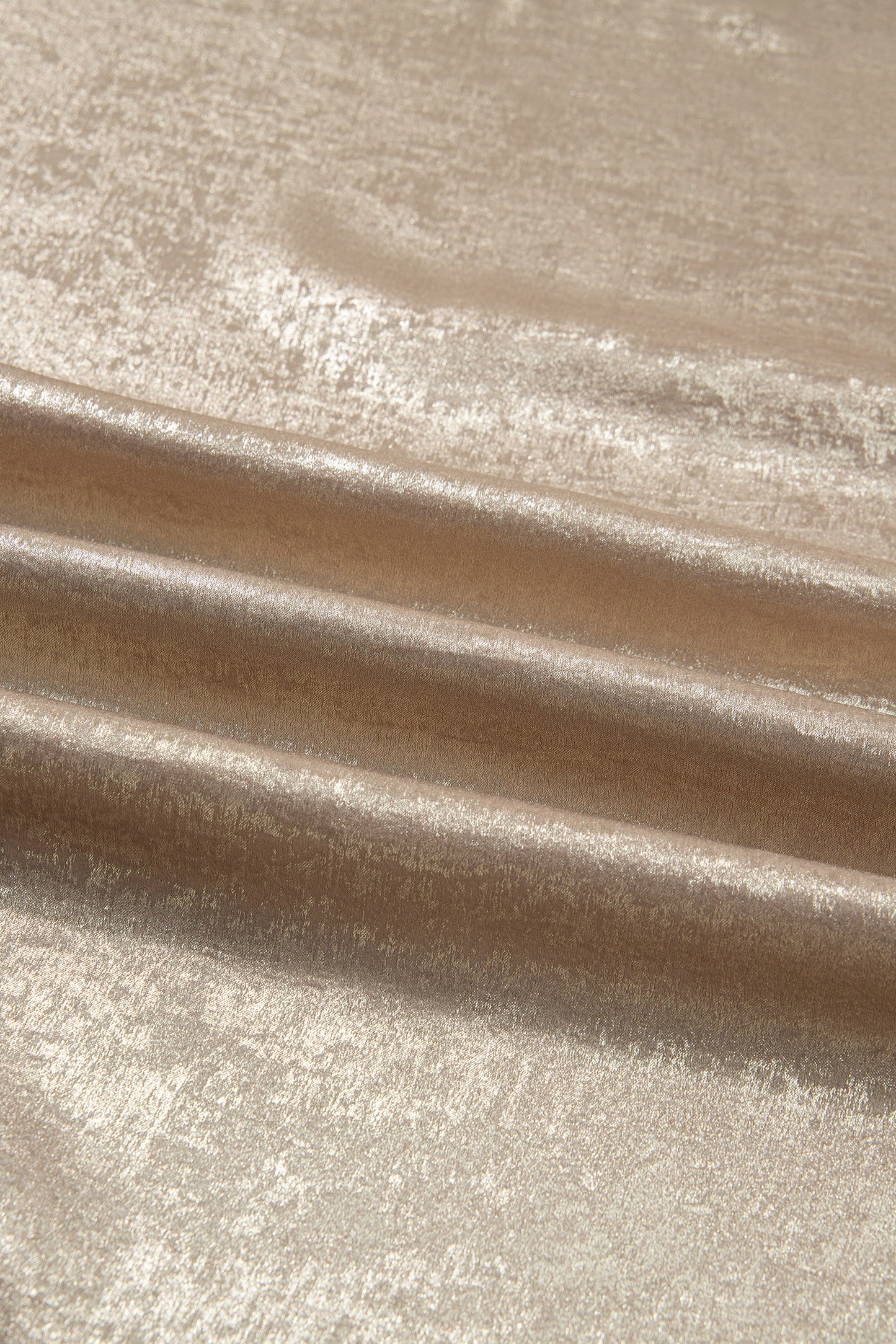 Apricot Plus Size Metallic Long Flounce Sleeve Blouse