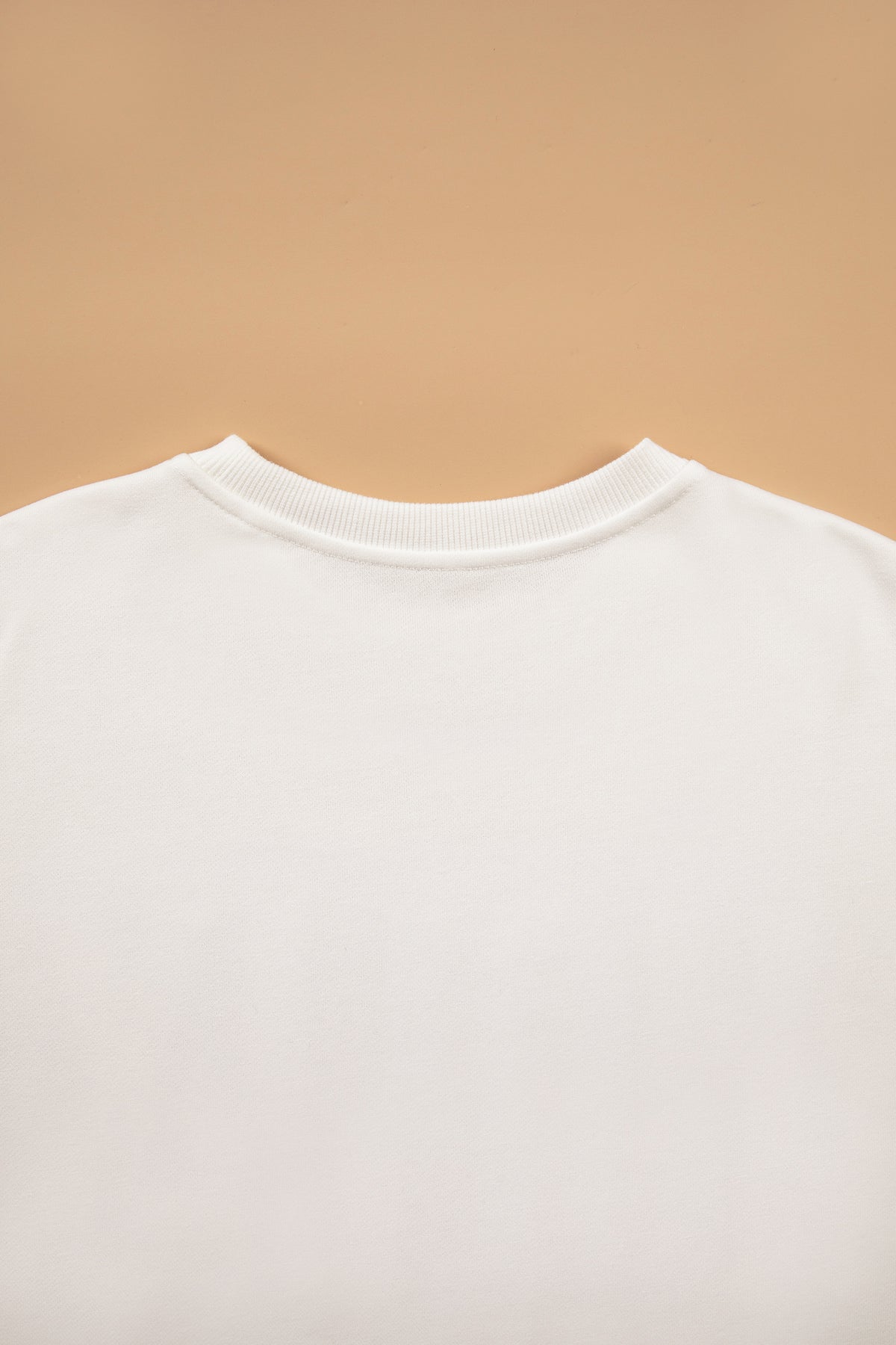 White Christmas Slogan Round Neck Long Sleeve Sweatshirt