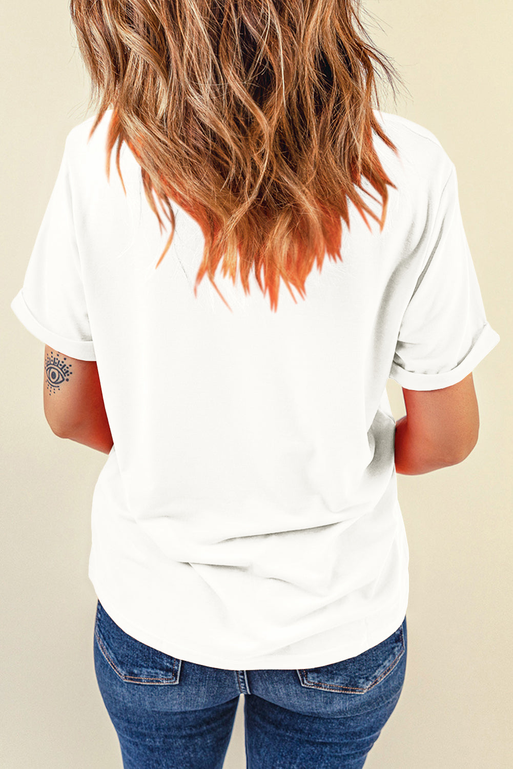 Black Sequin Mardi Gras Bow Graphic Crewneck Tee