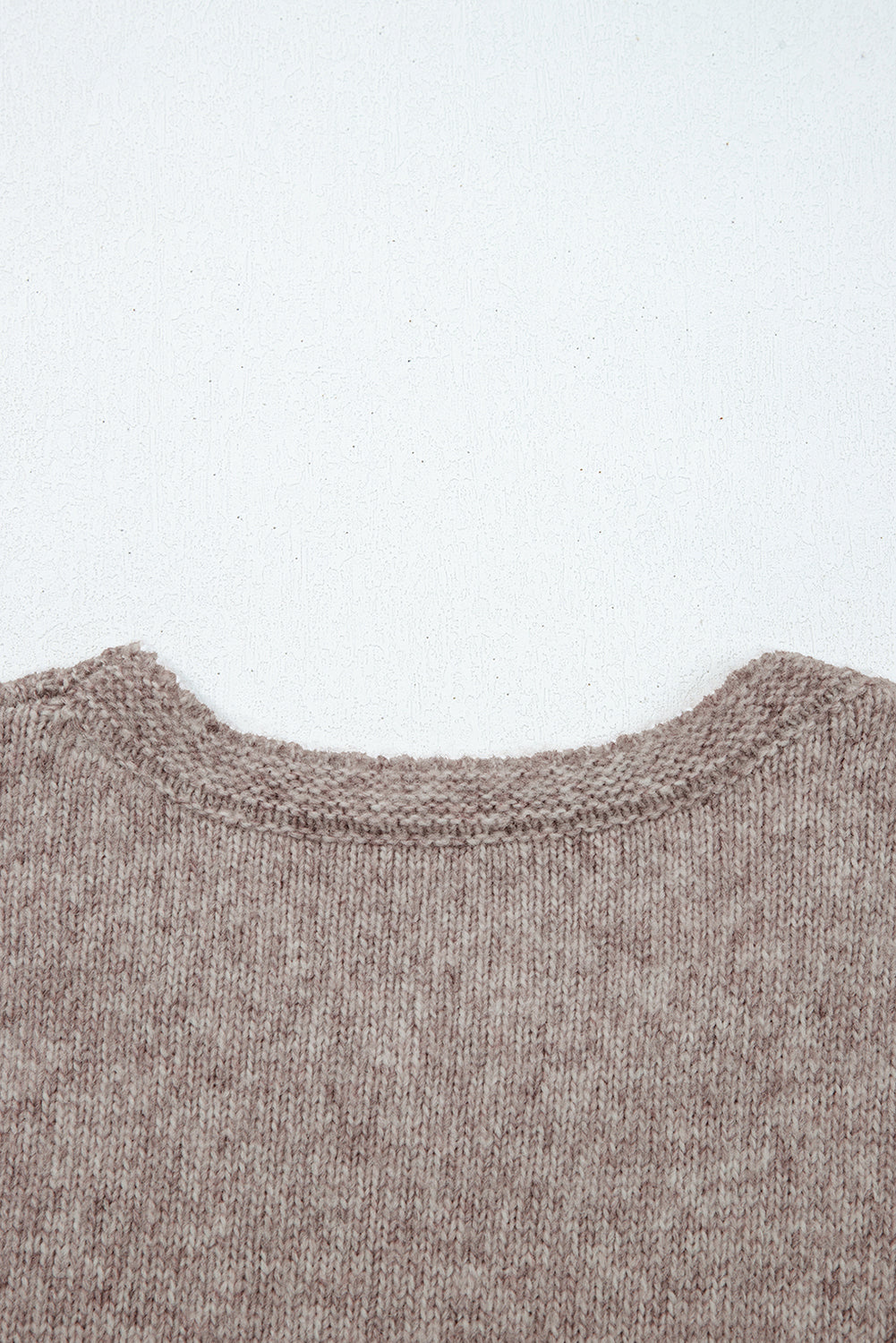Gray Morn Contrast Colored Dot Detail Drop Shoulder Sweater