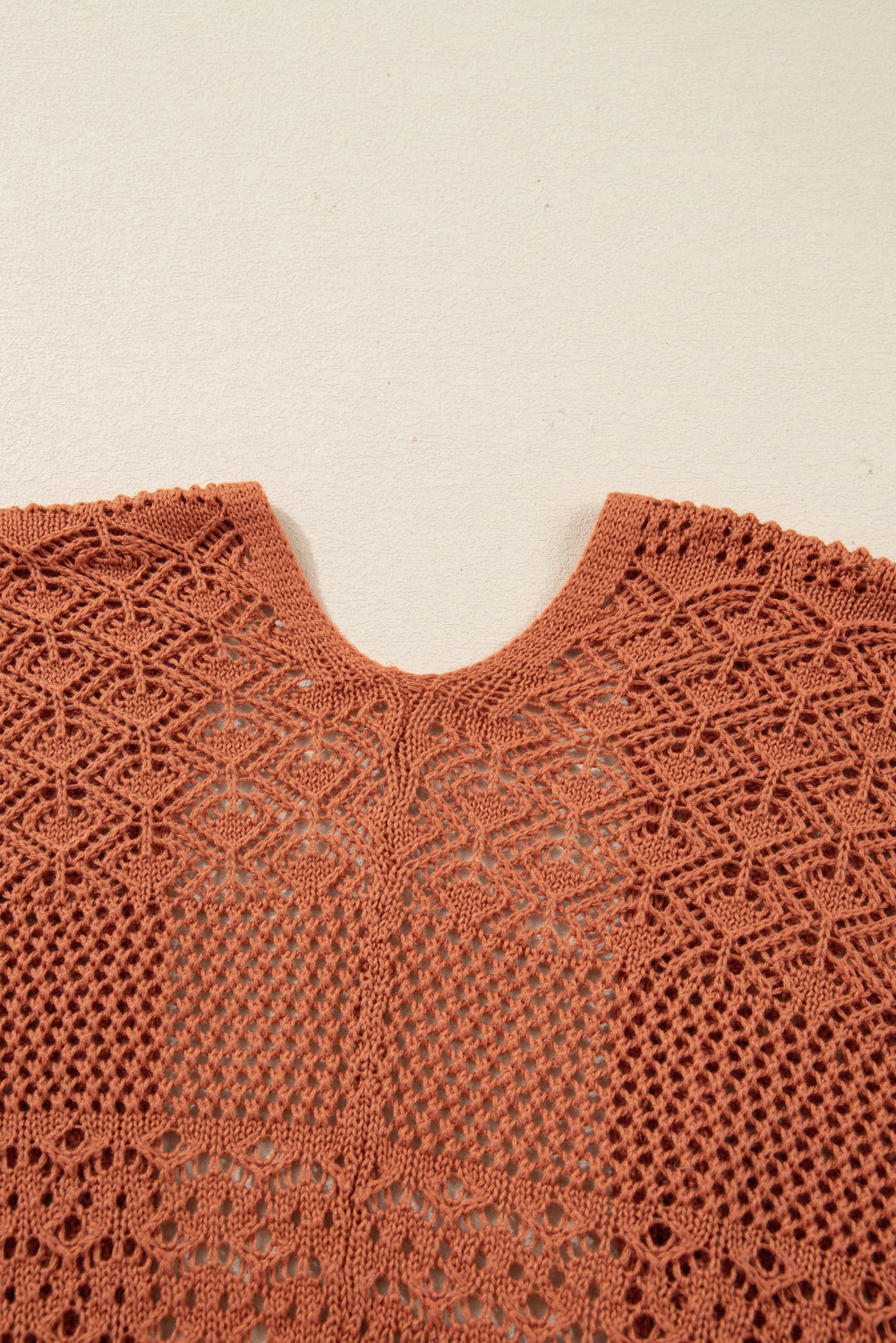 Redwood Burl Mixed Pattern Knitted Open Front Plus Cardigan