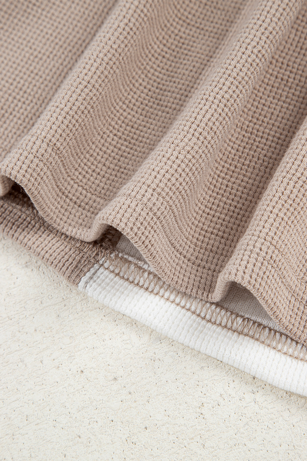 Jet Stream Textured Colorblock Patchwork Tee and Shorts Set