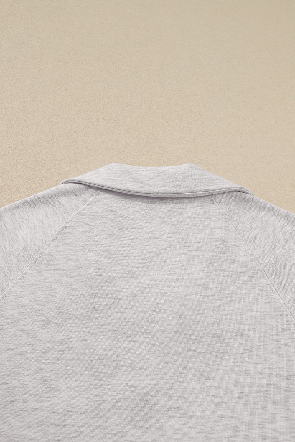 Dark Khaki Polo Collar V Neck Pullover and Drawstring Sweatpants Set