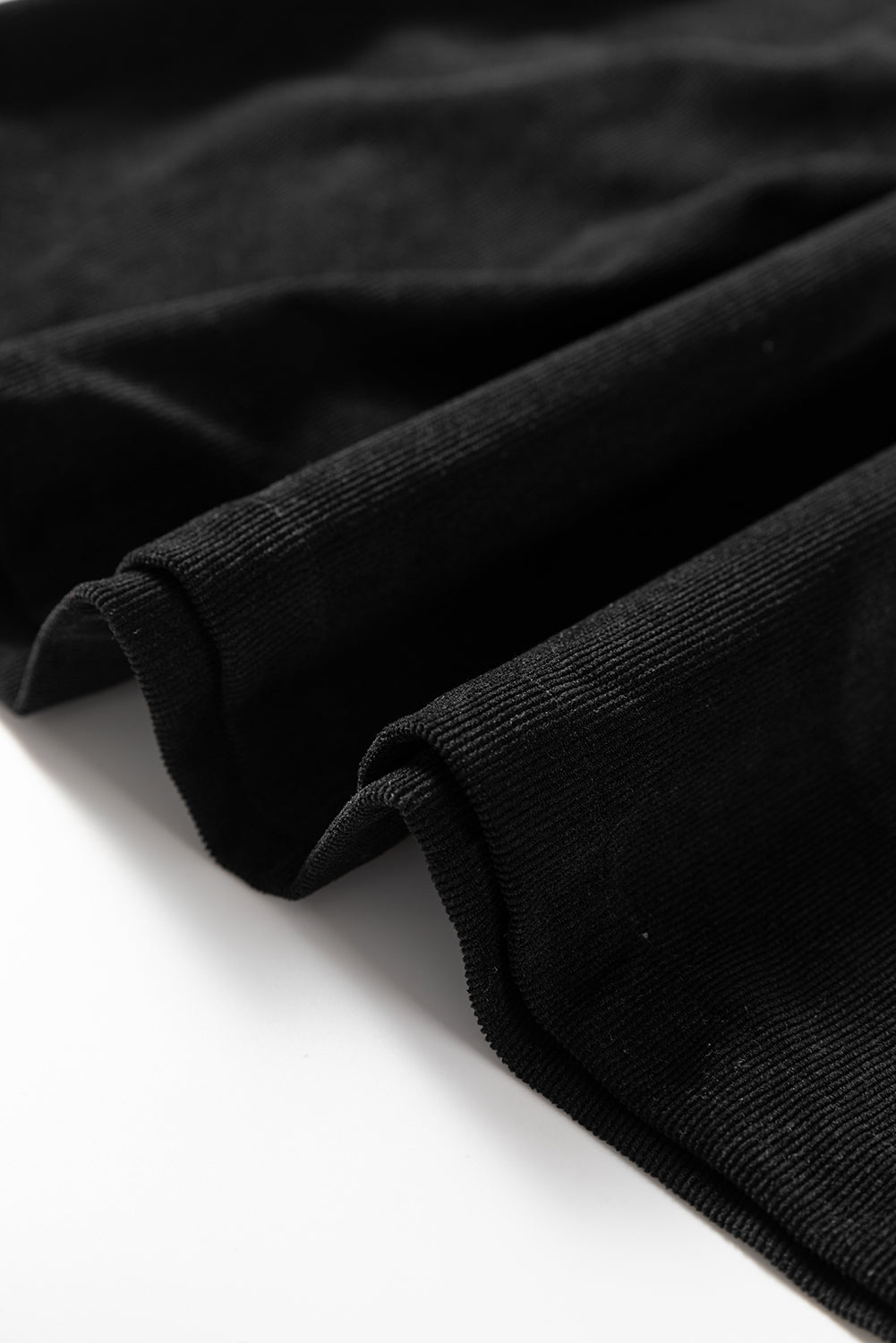 Vineyard Green Corduroy Half Button Collared Long Sleeve Mini Dress