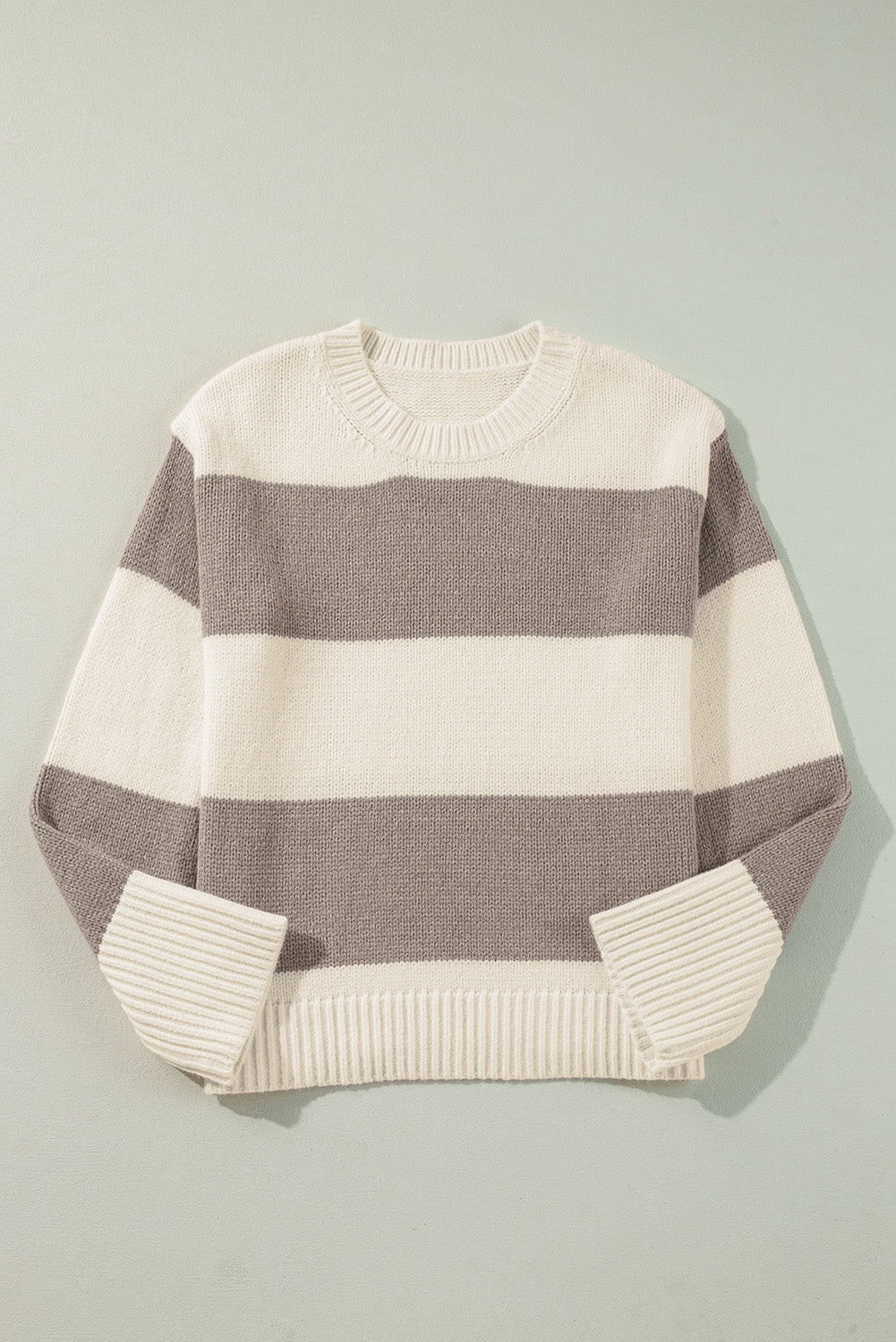 Jet Stream Colorblock Loose Pullover Sweater